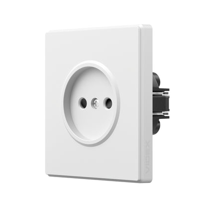 VIDEX NOTA Single Socket without Grounding – White Matte – image 1