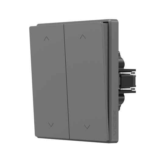 VIDEX NOTA 2-Gang Two-Way Switch – Grey Graphite – image 1