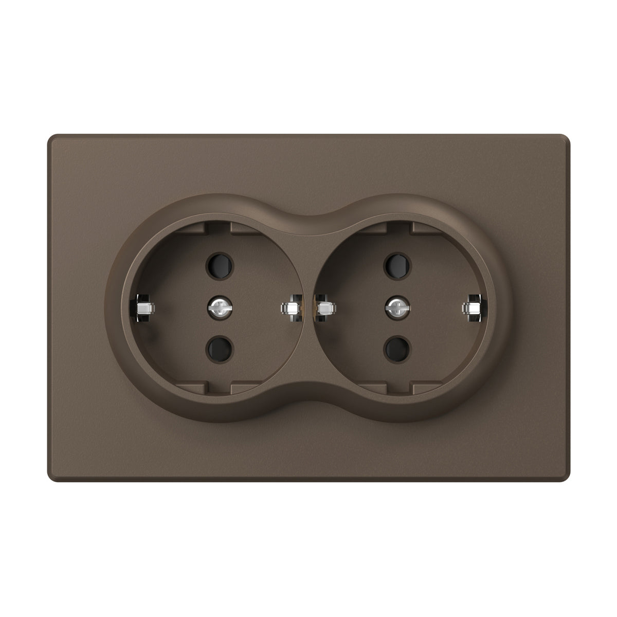 VIDEX NOTA Double Schuko Socket – Mokko – image 2