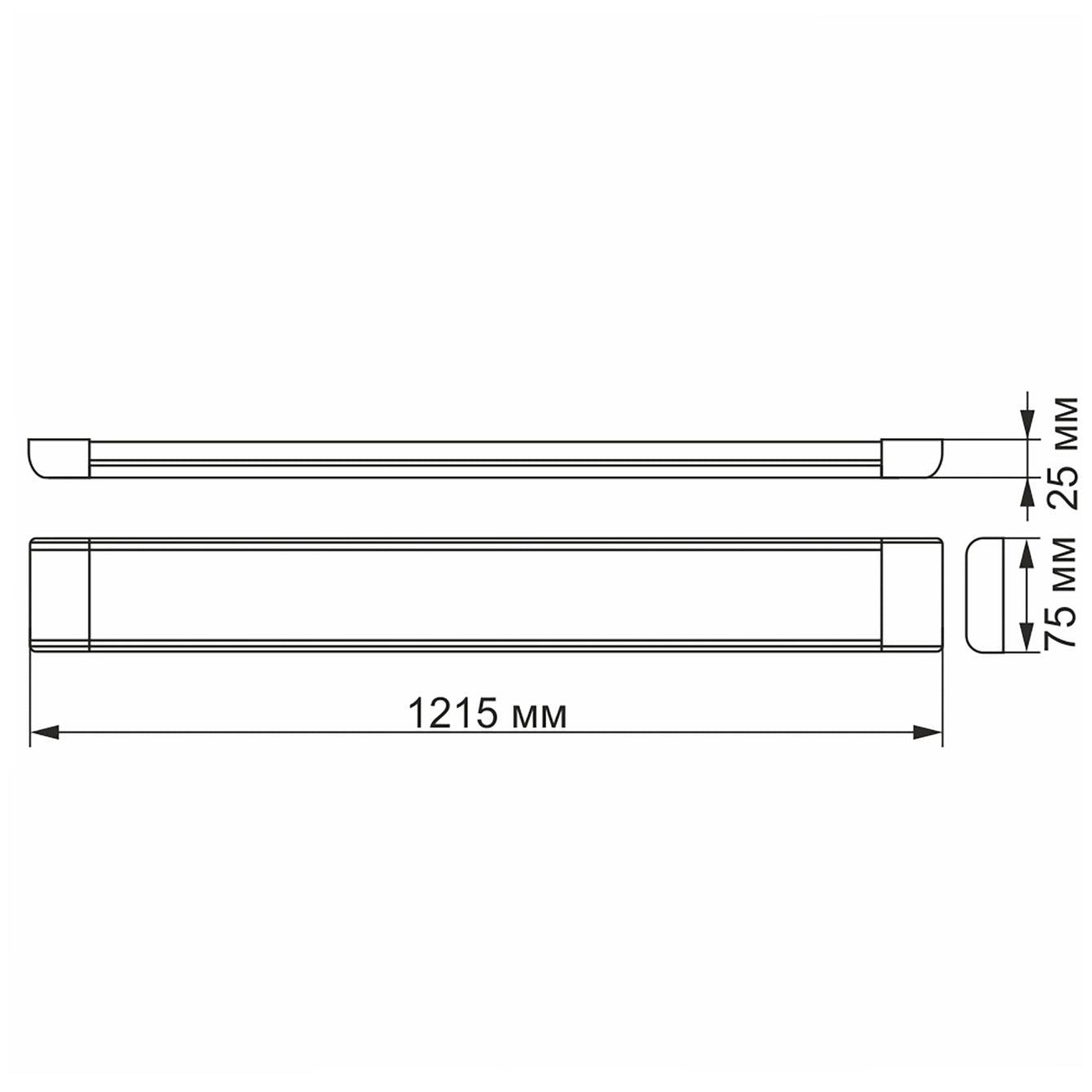 VIDEX VL-BN-54125 installed linear light