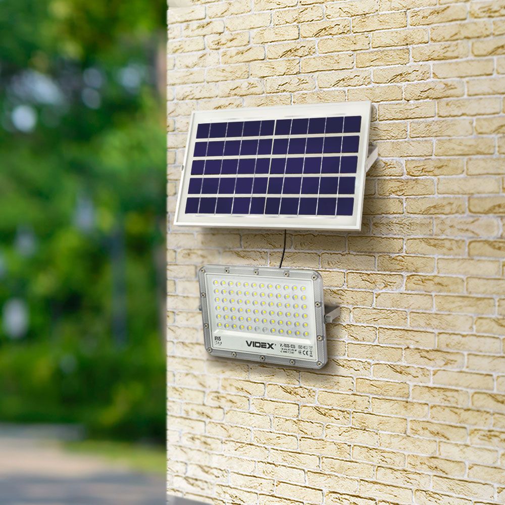 Solar Floodlight VIDEX VL-FSO2-505, 1000 lm, 5000 K - official VIDEX image 7