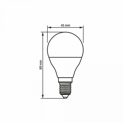 VIDEX G45 LED bulb 4 W E14, 3000 K – official product image 3