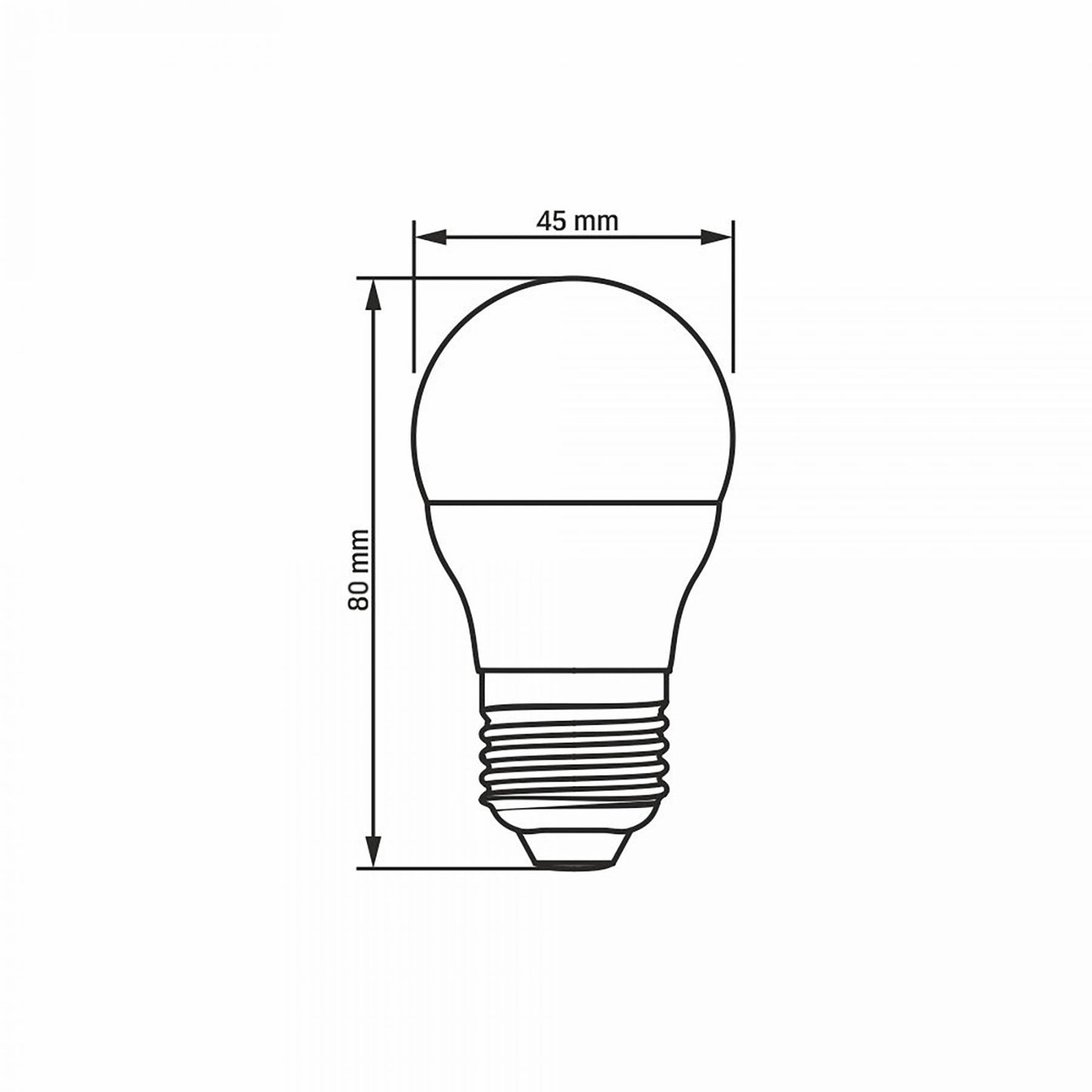 VIDEX G45 LED bulb 4 W E27, 4000 K – official product image 3