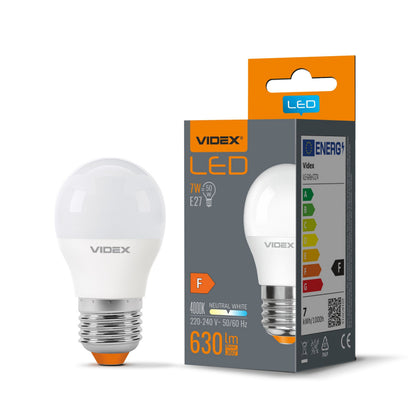 VIDEX G45 LED-pirn 7 W E27, 4000 K