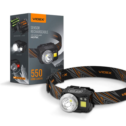 LED Headlamp VIDEX VLF-H075C 550 Lm 5000K – official image 1