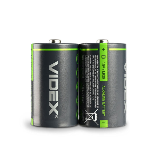 VIDEX LR20/D alkaline batteries, 1.5 V – 2-pack – official VIDEX image 2