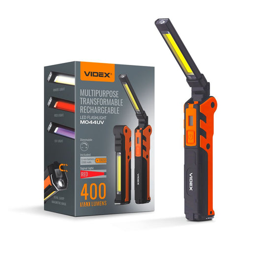 Multipurpose Rechargeable LED Flashlight VIDEX VLF-M044UV – official image 1