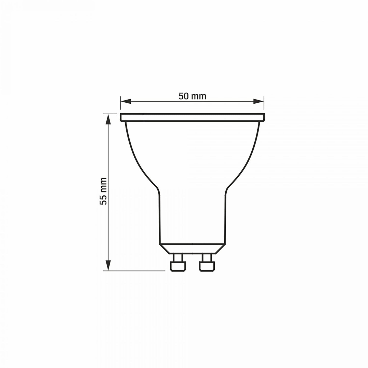 VIDEX MR16 LED spotlight bulb 7 W GU10, 3000 K – official product image 3