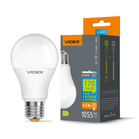 VIDEX A60h-62274 LED bulb 6.2W E27 4100K — official view 2