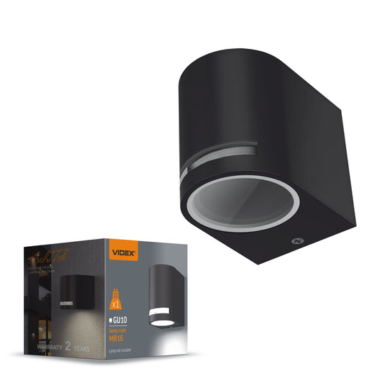 VIDEX AR021B facade light black — official view 2