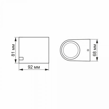 VIDEX AR021B facade light black — official view 4
