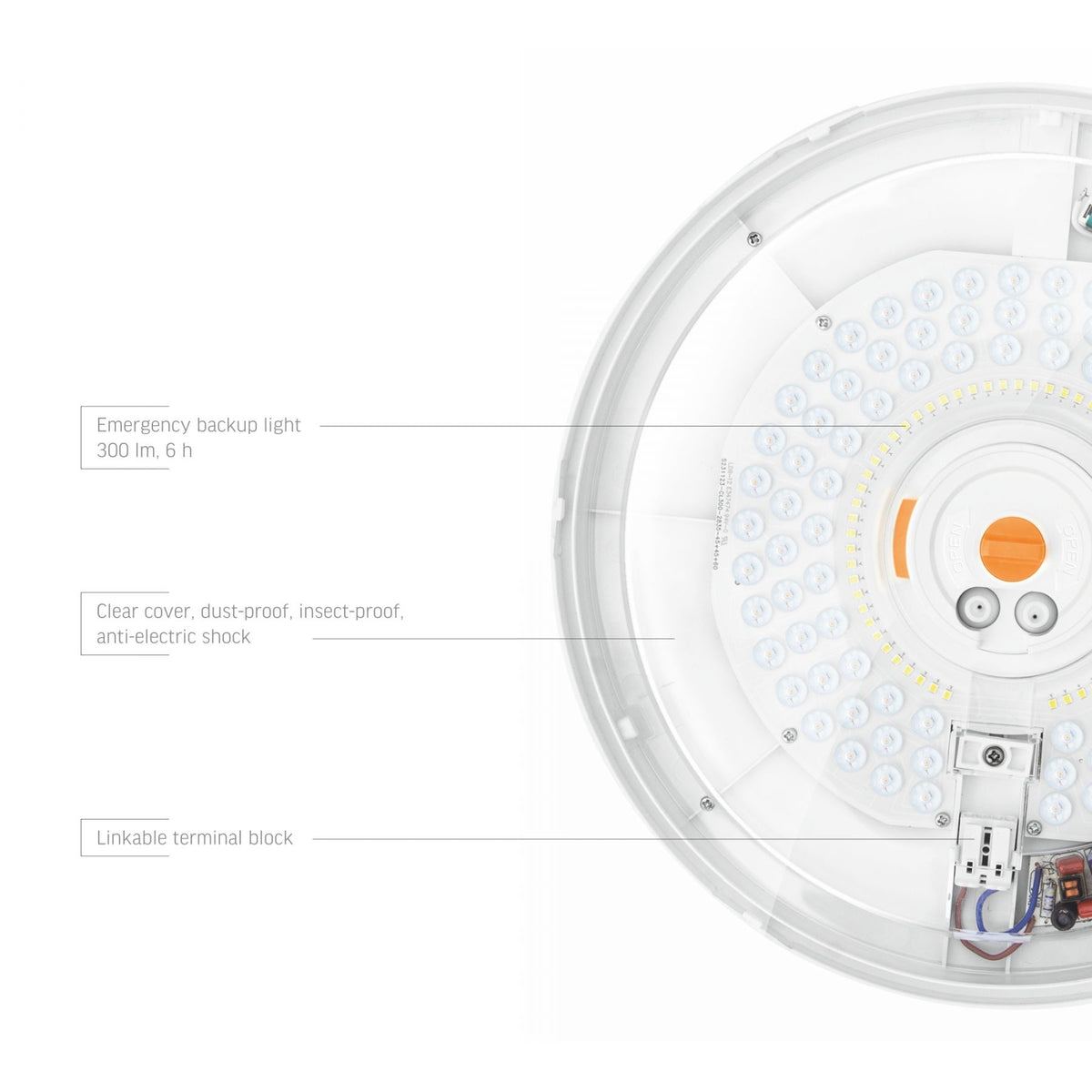 VIDEX CLR-EM300-2 ceiling light 30W white — official view 4