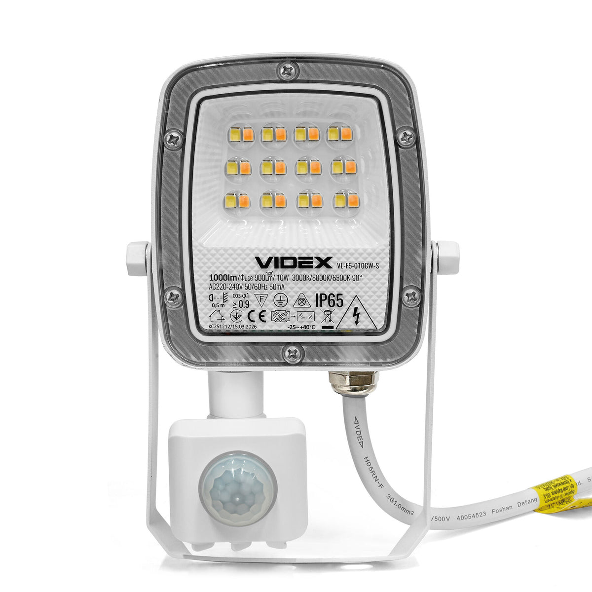 VIDEX F5-010CW-S LED floodlight 10W white — product view