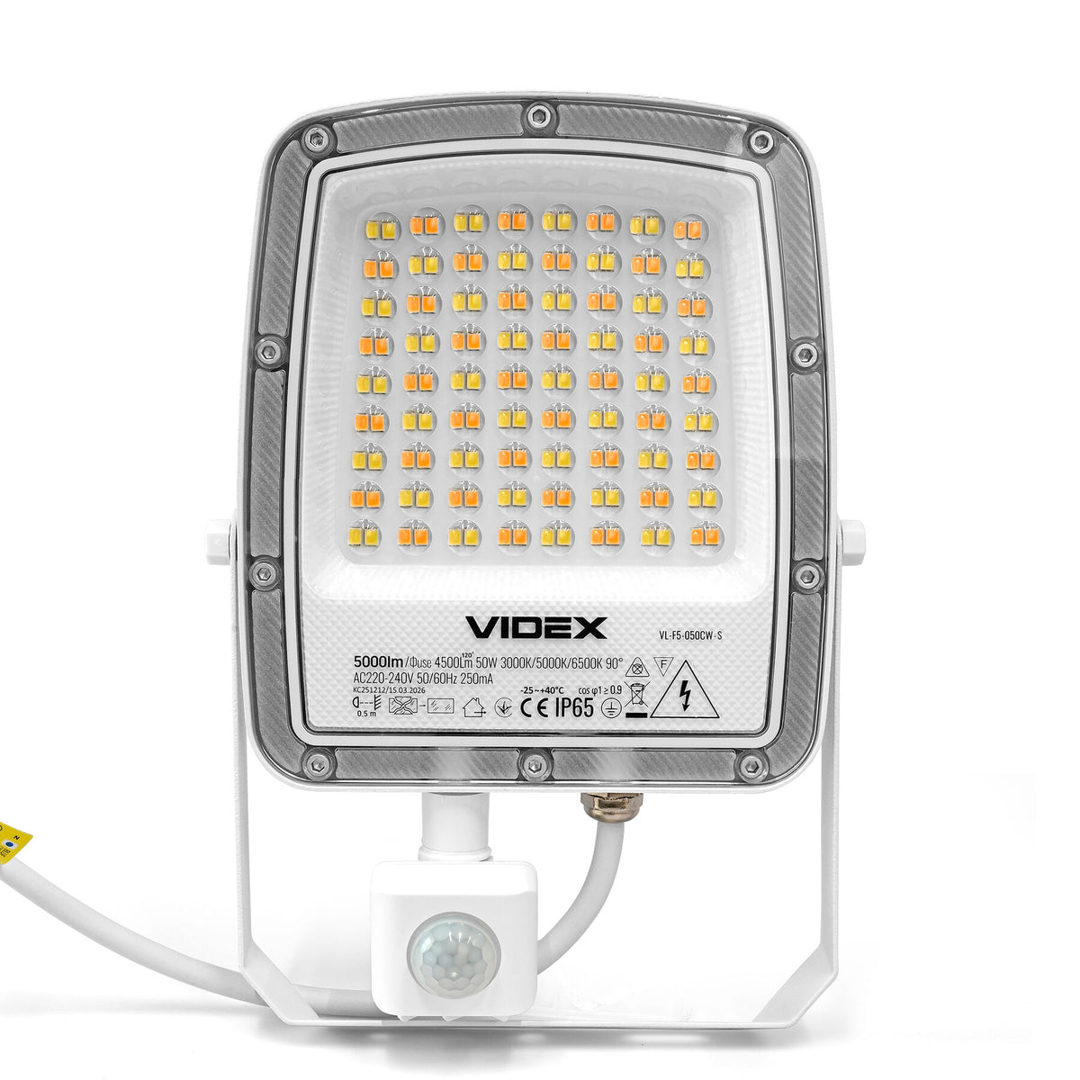 VIDEX F5-050CW-S LED floodlight 50W white — product view