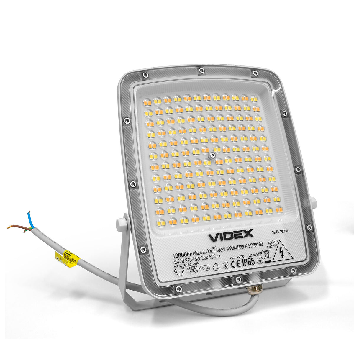 VIDEX F5-100CW LED floodlight 100W white — official view 3