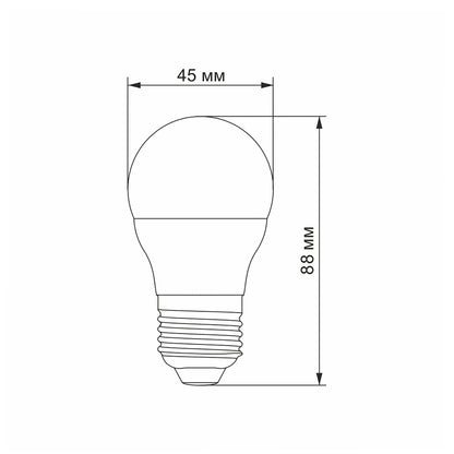 VIDEX G45h-49274 LED bulb 4.9W E27 4100K — official view 3