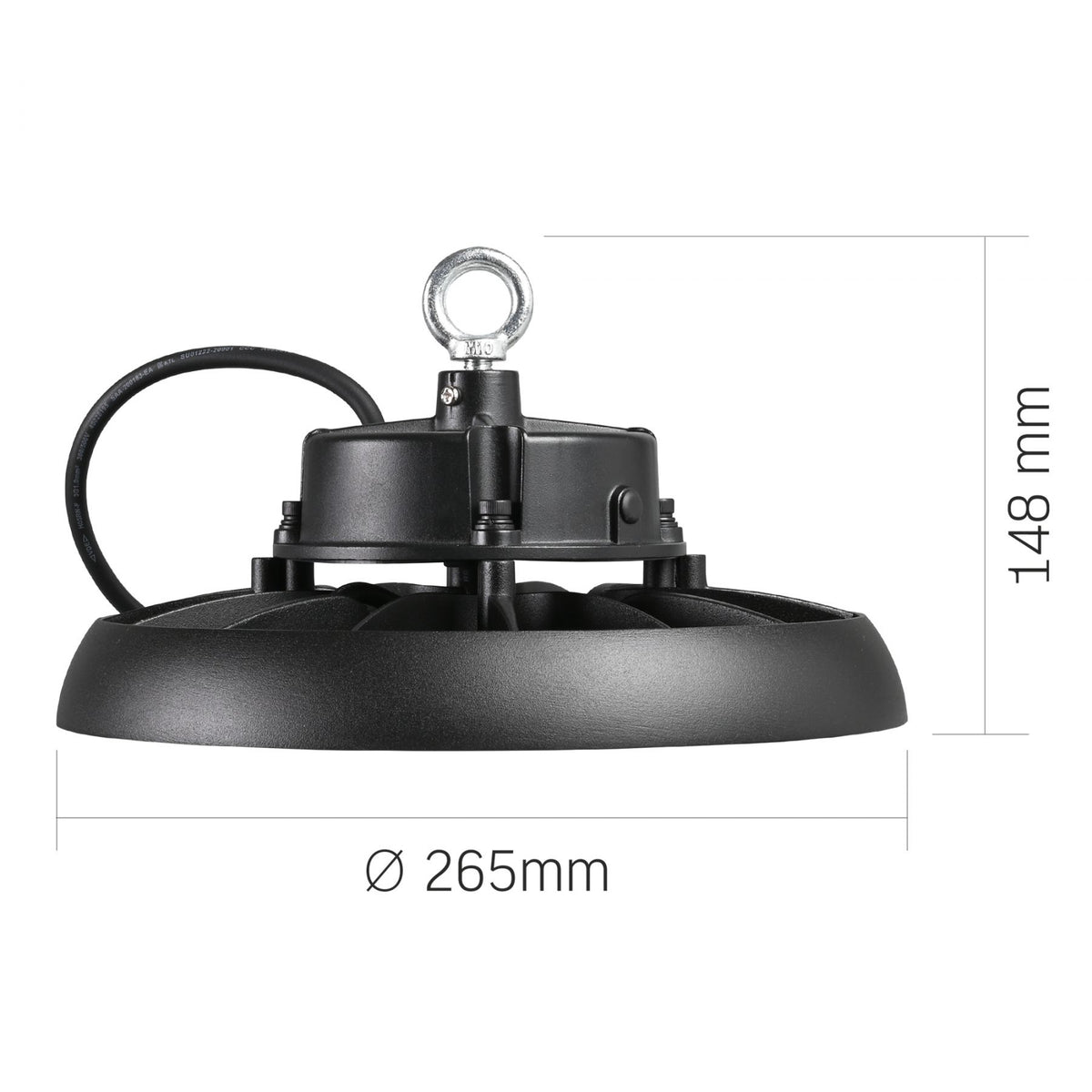 VIDEX HB01-1005B high bay light 100W black — official view 7