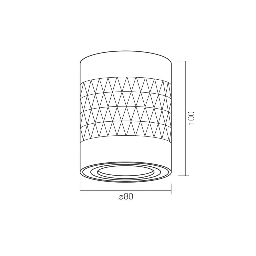 VIDEX SPF04A-BPB spotlight fixture 30W black — official view 4
