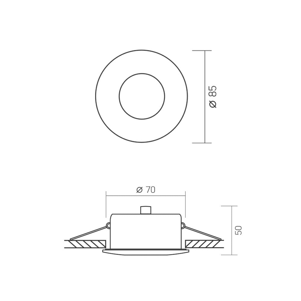 VIDEX SPF10R-W spotlight fixture 30W white — official view 4