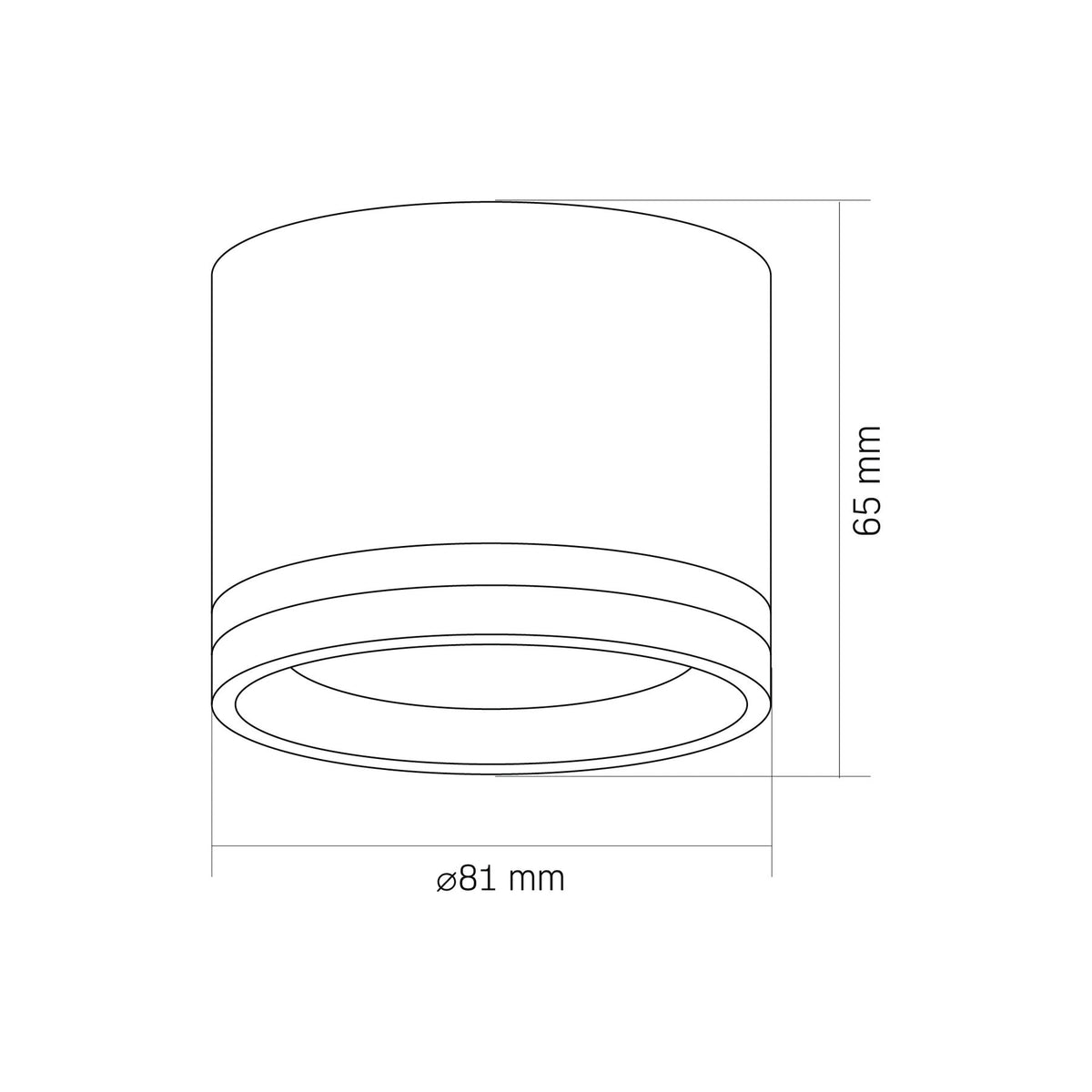 VIDEX SPF35A-W spotlight fixture 30W white — official view 3