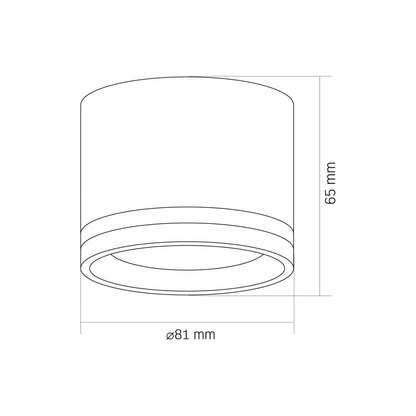 VIDEX SPF35A-W spotlight fixture 30W white — official view 3