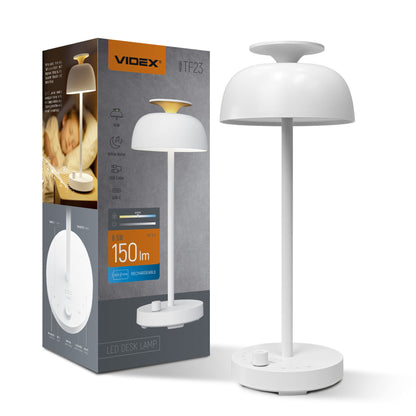VIDEX TF23W desk lamp 8.5W white — official view 2