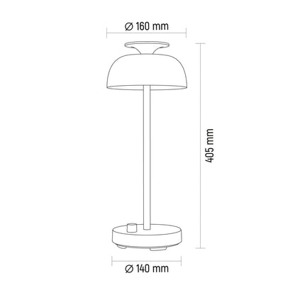 VIDEX TF23W desk lamp 8.5W white — official view 12