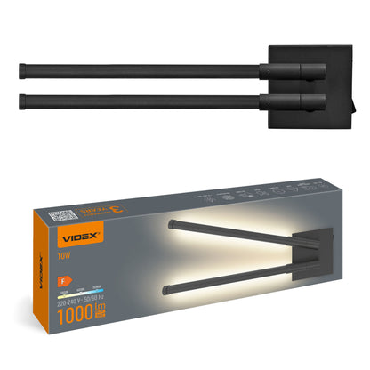 VIDEX WL042-10CB wall light 10W black — official view 2