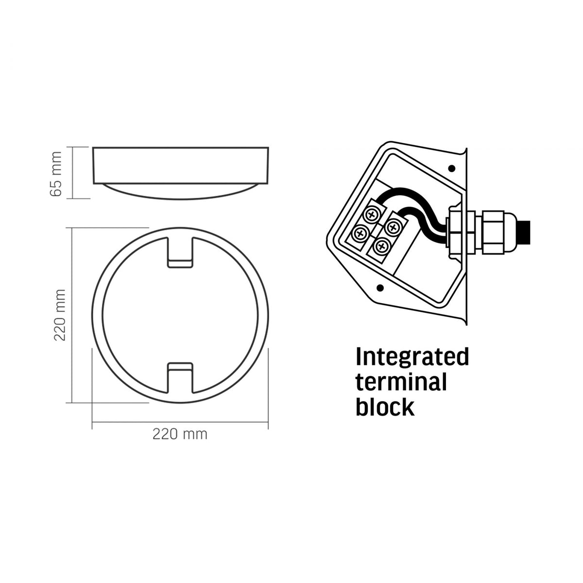 VIDEX BH12R-185 bulkhead light 18W grey — official view 6