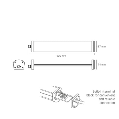 VIDEX BNW-24064 linear light 24W white — official view 7