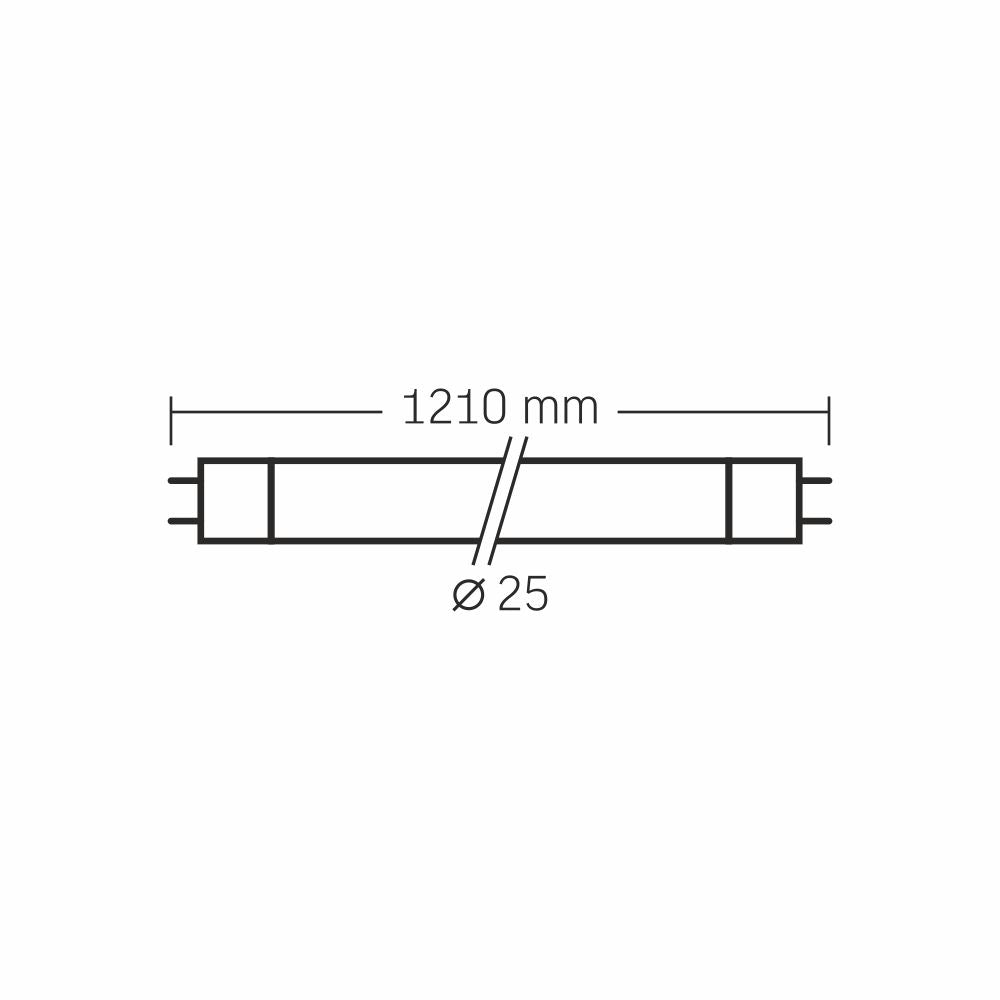 VIDEX T8-18126 LED tube 18W G13 6000K — official view 4