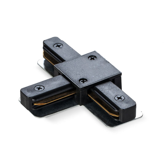 VIDEX 1-Phase Track T Connector VLE-TRF-CTT-B, Black