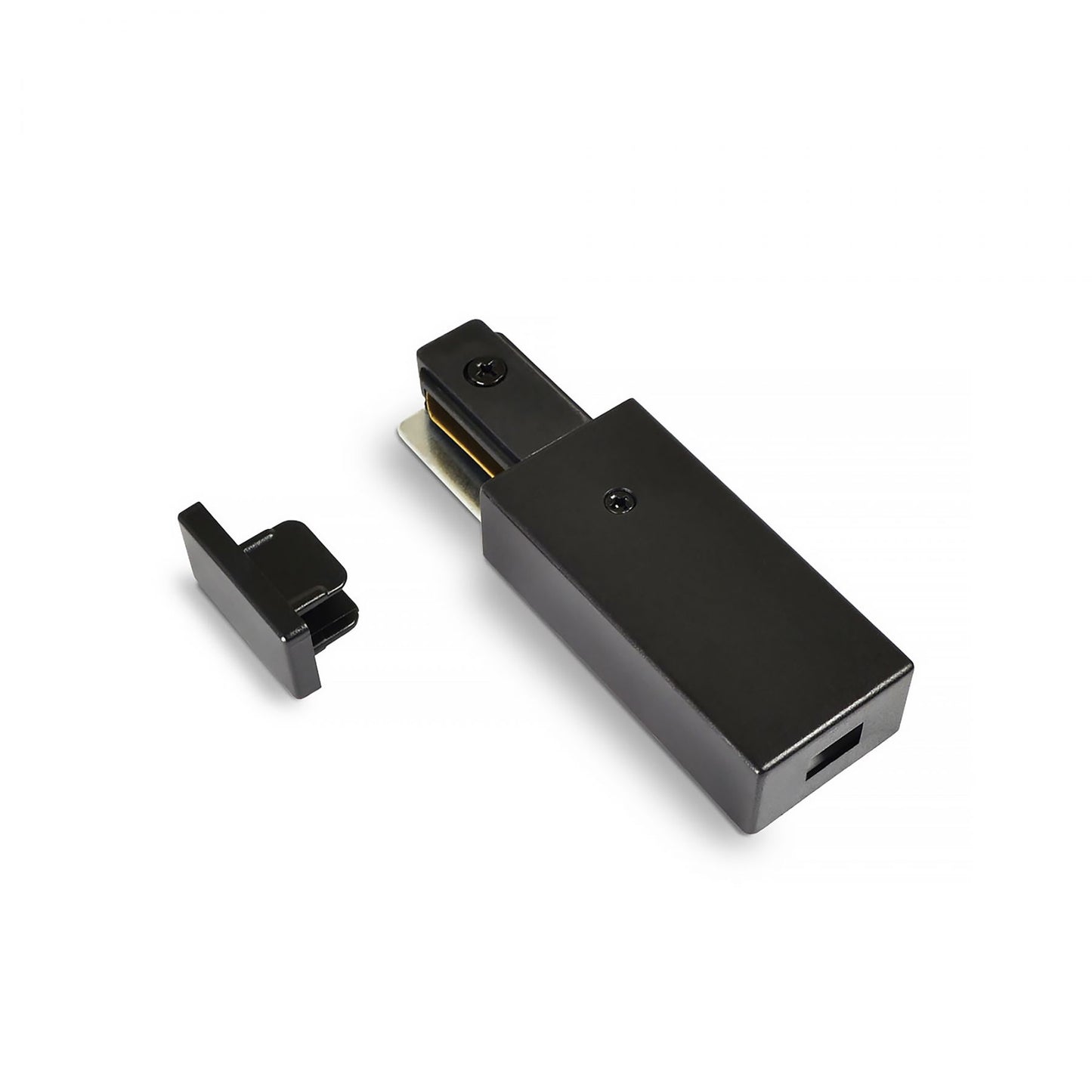 VIDEX 1-Phase Track End Connector Kit VLE-TRF-TM-B, Black