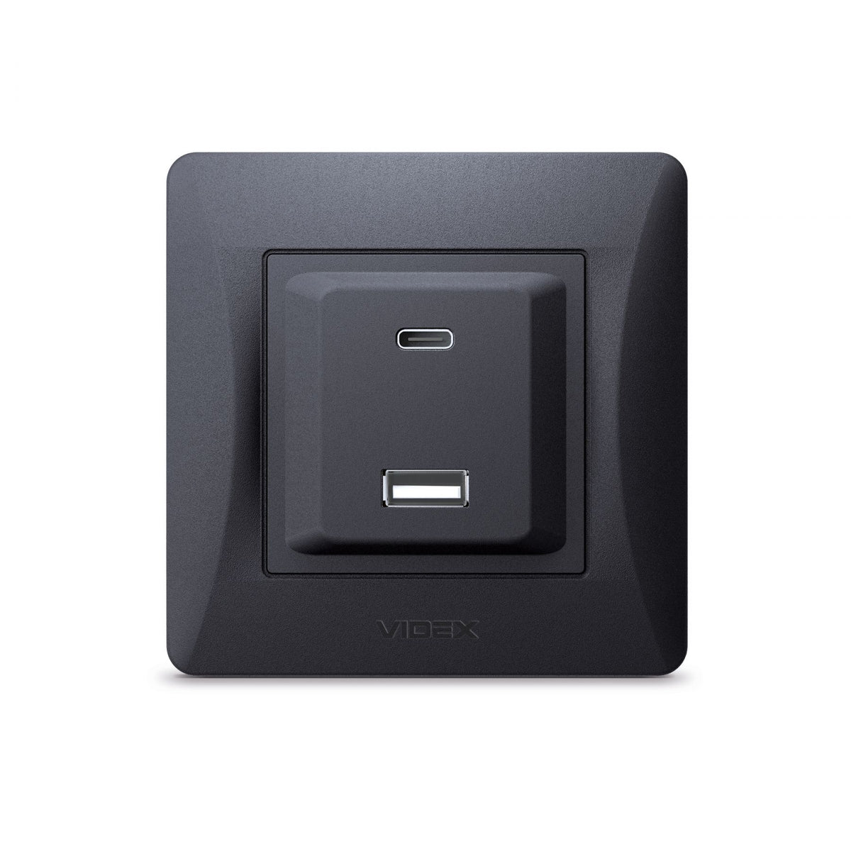 VIDEX BINERA Socket USB-A + USB-C PD20W Black Graphite – image 2