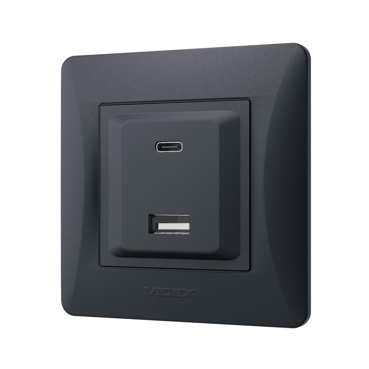 VIDEX BINERA Socket USB-A + USB-C PD20W Black Graphite – image 3