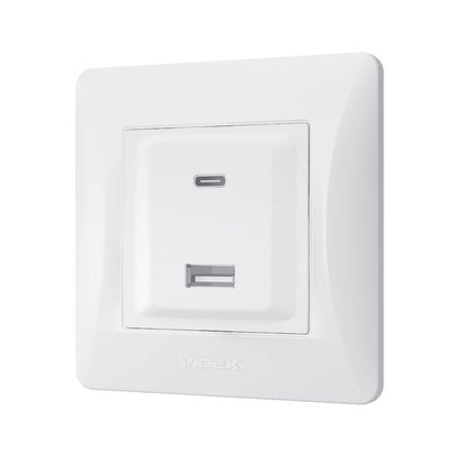 VIDEX BINERA Socket USB-A + USB-C PD20W White – image 3