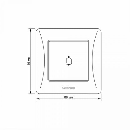 VIDEX BINERA Bell button Black Graphite – image 5