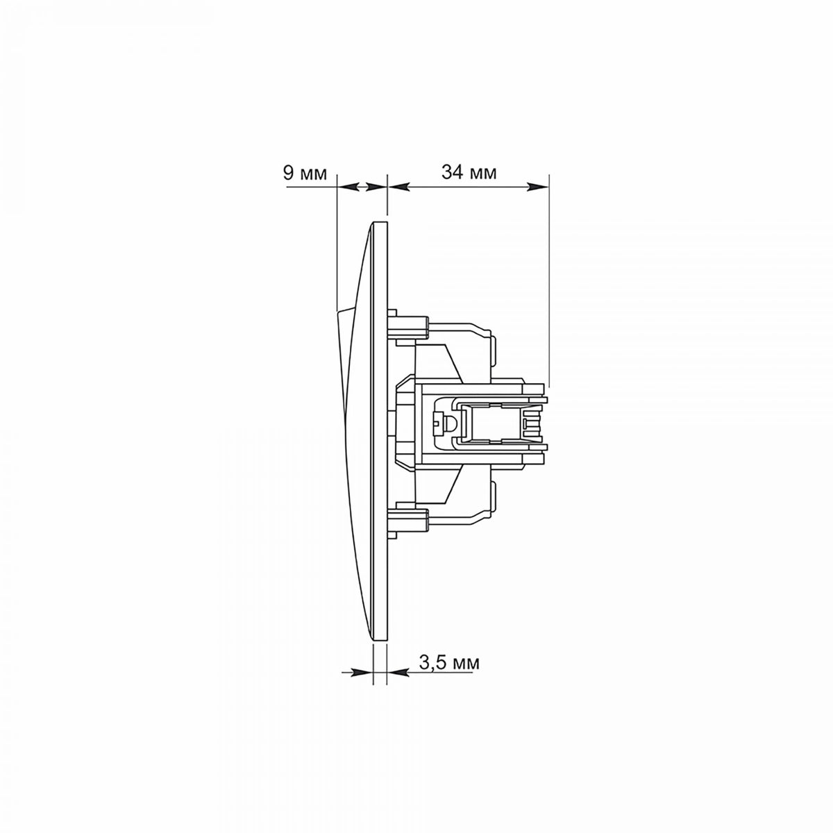 VIDEX BINERA Bell button Black Graphite – image 6
