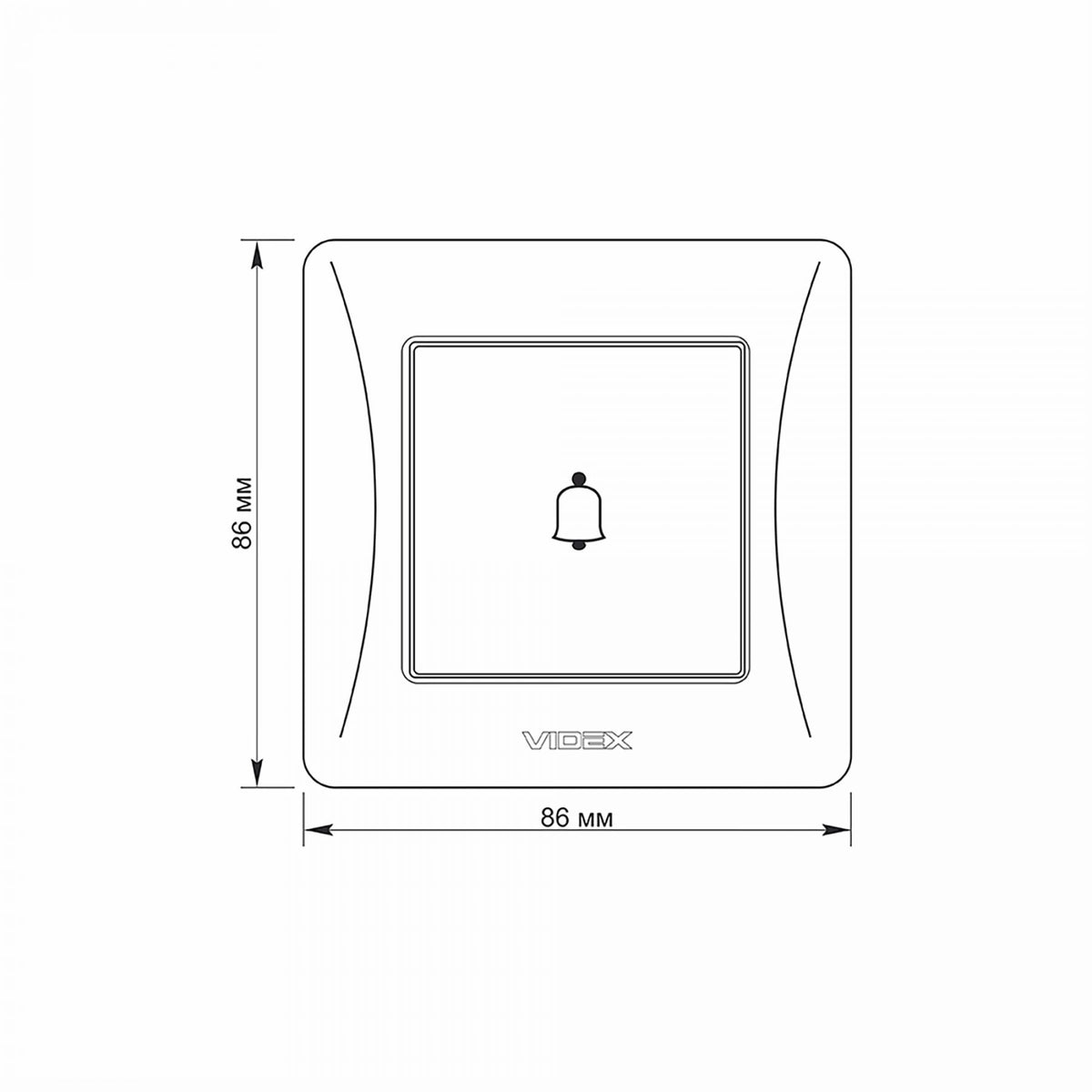 VIDEX BINERA Bell button White – image 5
