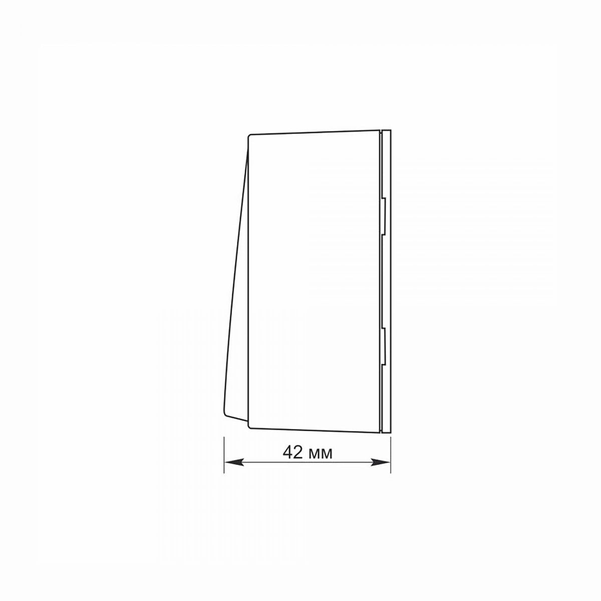 VIDEX BINERA Surface-mounted switch 1 gang 1 way IP20 Matte Black – image 5