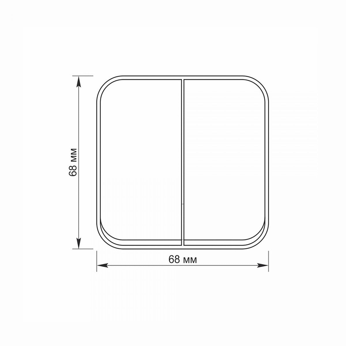 VIDEX BINERA Surface-mounted switch 2 gang 1 way IP20 Matte Black – image 4