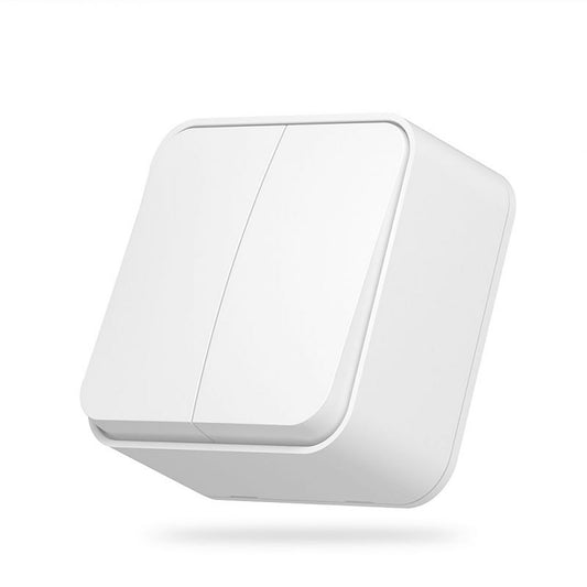 VIDEX BINERA Surface-mounted switch 2 gang 1 way IP20 White – image 1