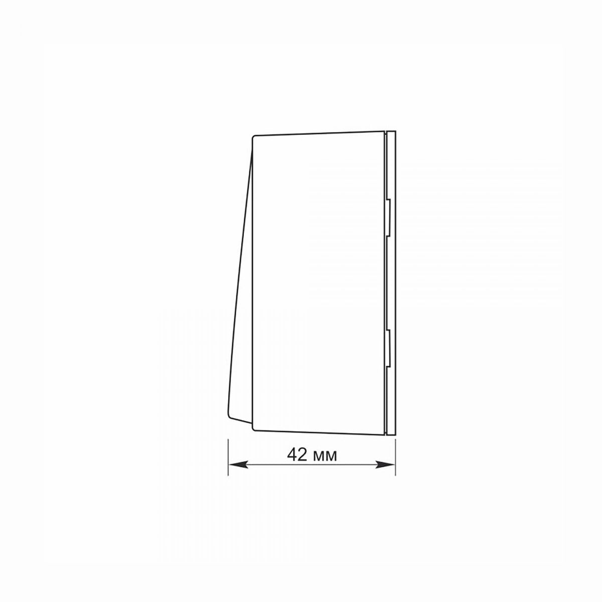 VIDEX BINERA Surface-mounted switch 2 gang 1 way IP20 White – image 5