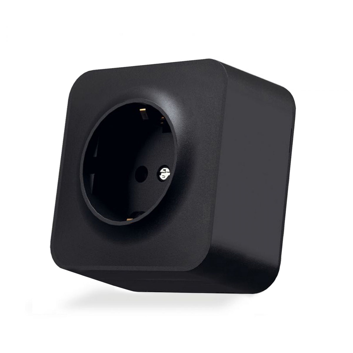 VIDEX BINERA Surface-mounted single Schuko socket IP20 Matte Black – image 1