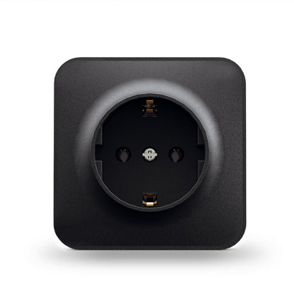 VIDEX BINERA Surface-mounted single Schuko socket IP20 Matte Black – image 2