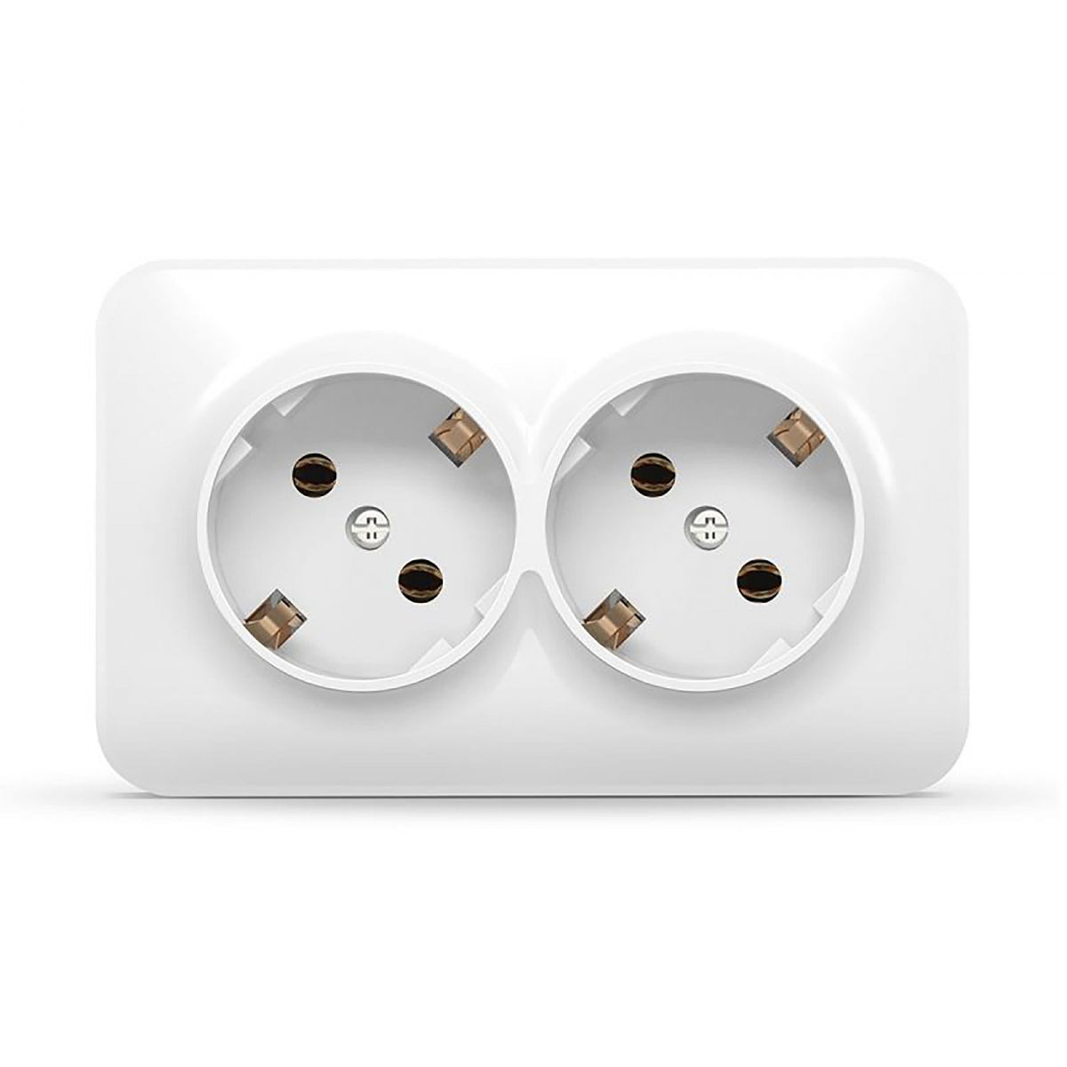 VIDEX BINERA Surface-mounted double Schuko socket IP20 White – image 2