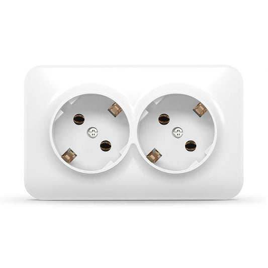 VIDEX BINERA Surface-mounted double Schuko socket IP20 White – image 2
