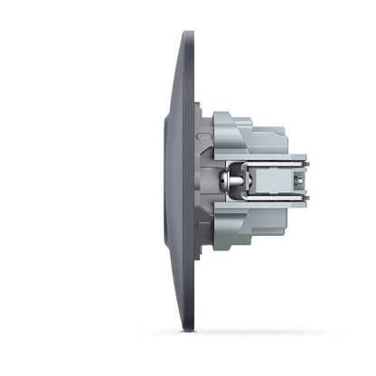 VIDEX BINERA Single schuko socket Black Graphite – image 4