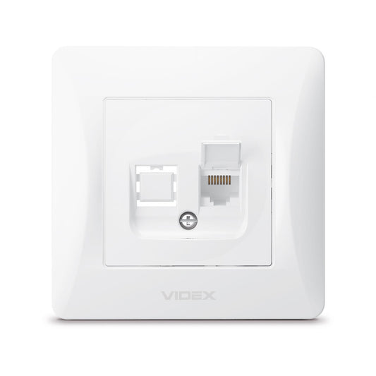 VIDEX BINERA CAT6 socket single computer White – image 2