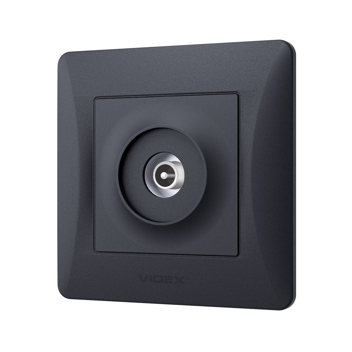 VIDEX BINERA TV socket single Black Graphite – image 3